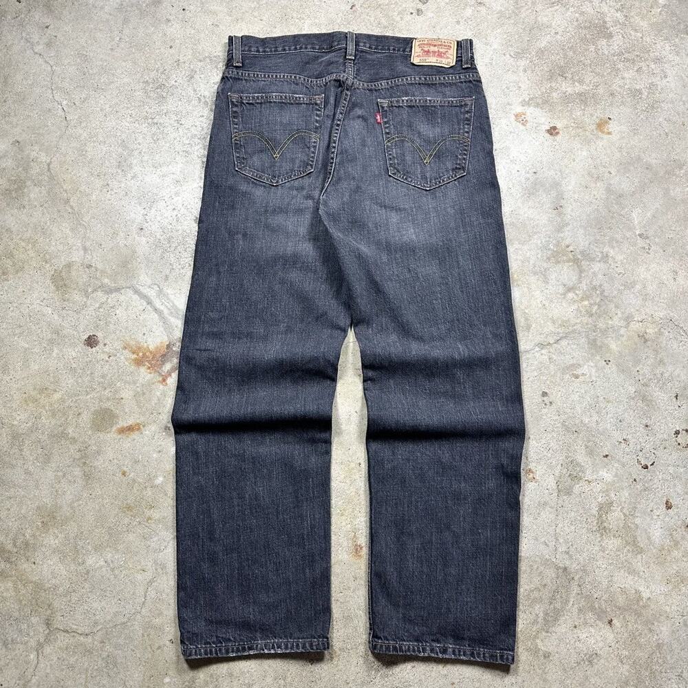 VTG Y2K Black Levi’s 559 Relaxed Straight Jeans Size 36x32